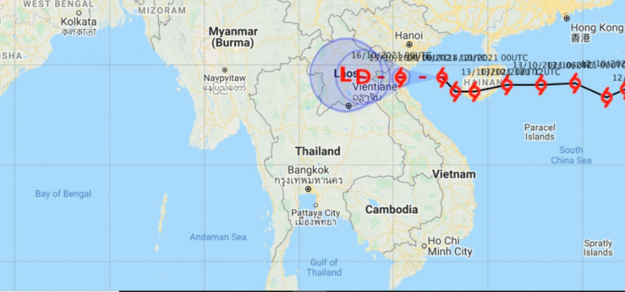 เช็กพื้นที่เสี่ยงฝนหนัก จากพายุ "คมปาซุ" อ่าวไทยตอนบน เรือเล็กงดออกจากฝั่ง