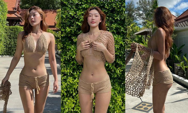 สกุล กัญญาภัค ระเบิดความเซ็กซี่ในชุดว่ายน้ำถัก