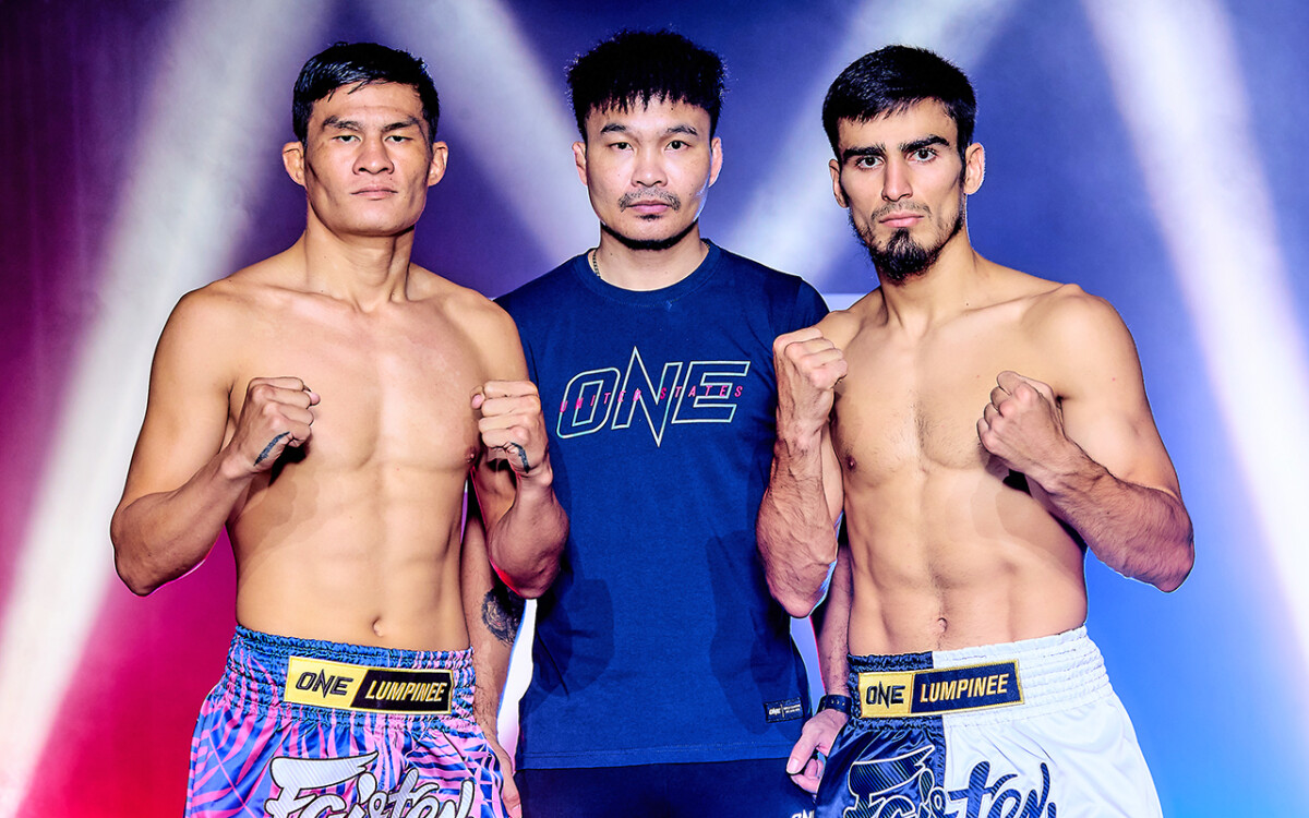 ผลชั่งน้ำหนักและวัดระดับน้ำในร่างกาย ศึก ONE ลุมพินี 125 “เสมาเพชร vs เอลบรุส”