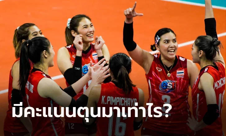 ก่อนแข่งมีแต้ม! อันดับ "ทัพนักตบลูกยางสาวไทย" ศึกชิงแชมป์โลก 2022 รอบสอง