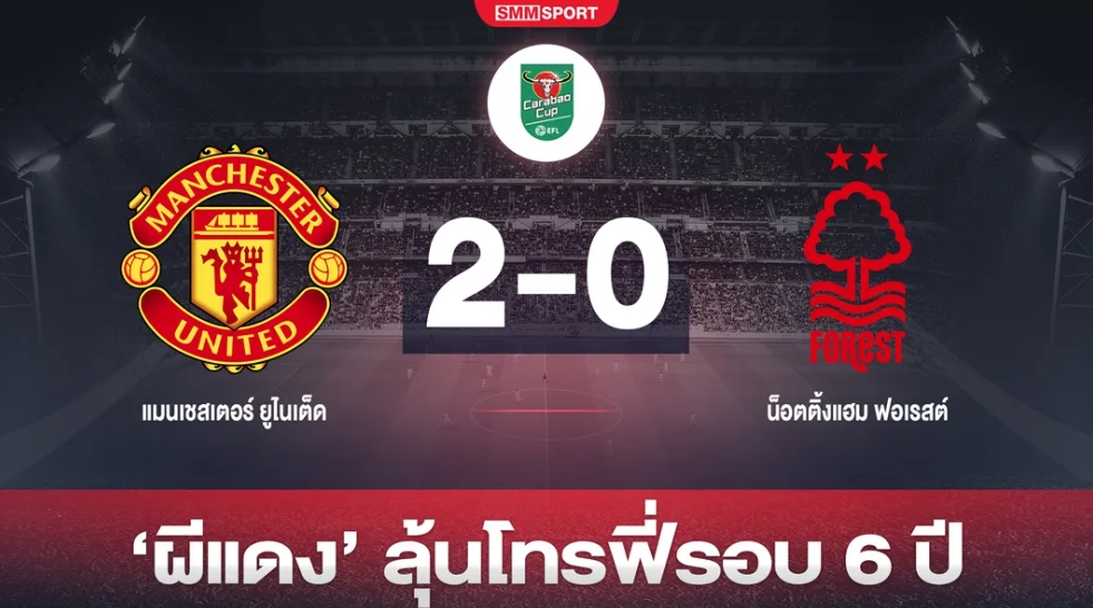 'ผี' ไร้ปัญหาอัด 'เจ้าป่า' 2-0 ลิ่วชิงบาวคัพดวล 'สาลิกา'