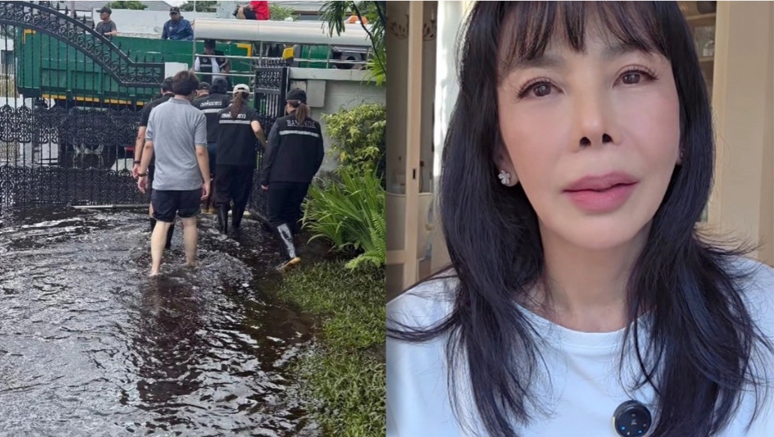 “ตั๊ก มยุรา” น้ำท่วมละแวกบ้านสูงถึงเอวติดอยู่บ้านนานเกือบ 5 วัน ตอบชาวเน็ตเรื่องกินข้าวกล่อง