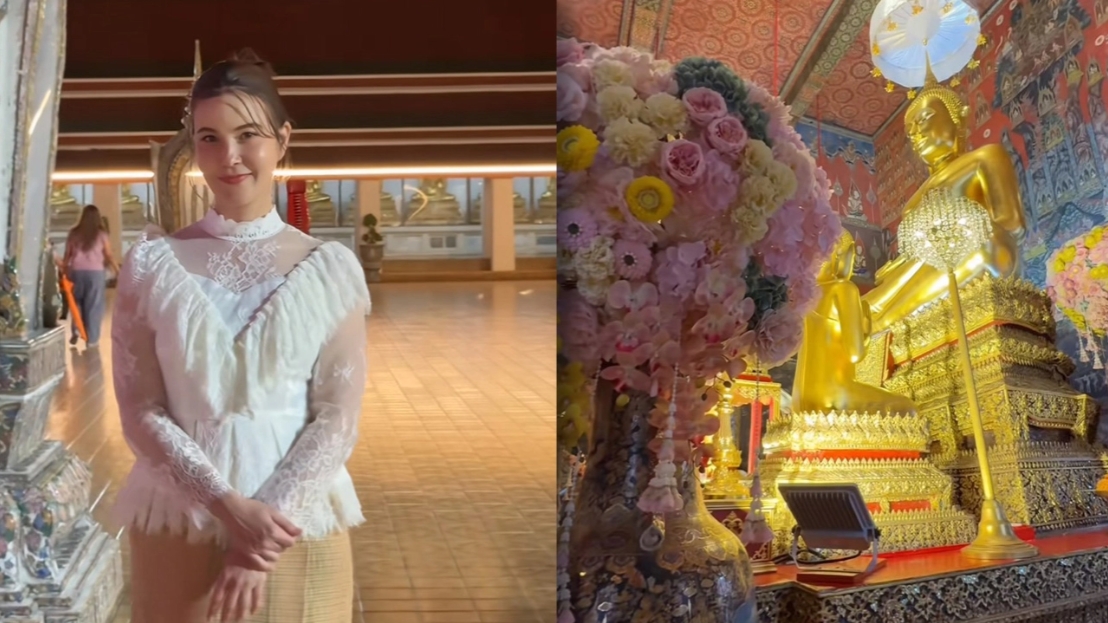 ขนลุก!! "ธัญญ่า ธัญญาเรศ" ร่วมพิธีสวดดับกาลี สุดขลังฝนกระหน่ำรับบุญใหญ่