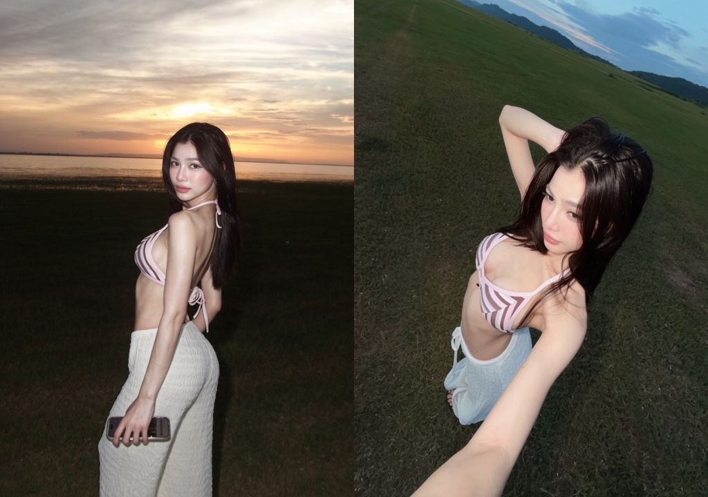 แบม ไพลิน ใส่บิกินี่ตัวจิ๋ว เที่ยวเติมธรรมชาติแบบแซ่บ ๆ