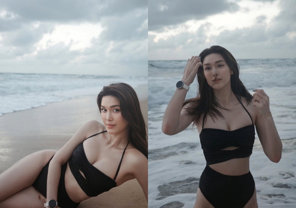แจ็คกี้ ชาเคอลีน สาดความสวยแซ่บ จนแฟน ๆ ไม่สนใจวิวทะเลสวย ๆ