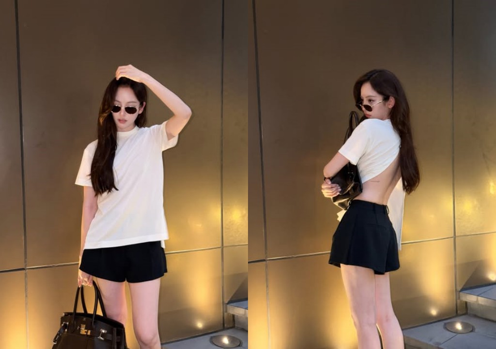 มองข้างหน้าอย่างชิล! "ณิชา" หันหลังมาทำตาค้าง เสื้อเปิดหลังโชว์รอยสักใหม่
