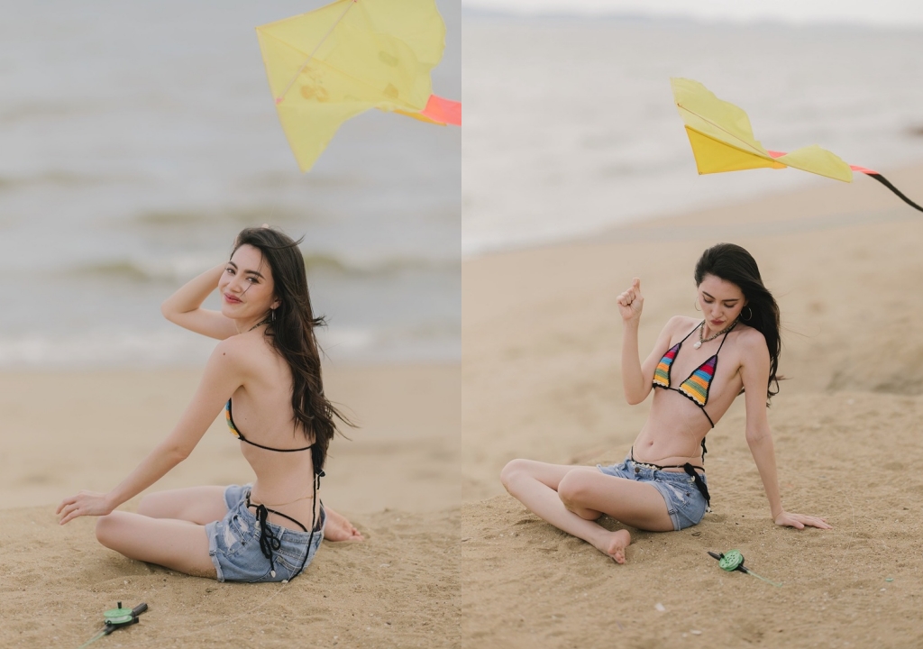 ใหม่ ดาวิกา สาดความเซ็กซี่ริมชายหาด งานหุ่นเซ็กซี่เกินต้าน