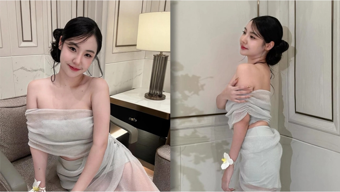 พลอย มงกุฎเพชร ลูกสาวเท่ง เถิดเทิง โตเป็นสาวสวยออร่าพุ่ง เซ็กซี่เบาๆ ในชุดเดรสซีทรู