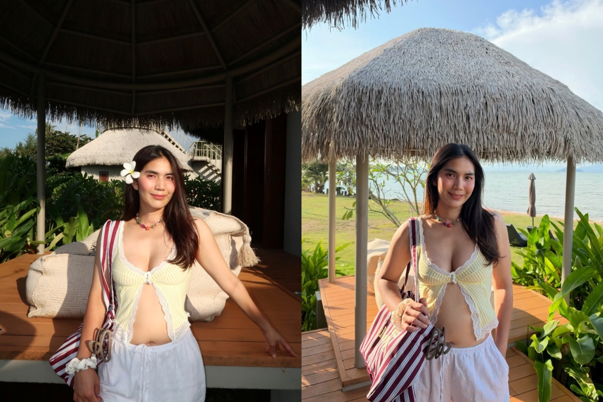 ลุคนี้สวยละมุน! "ปิยะนุช แป้นน้อย" นักตบลูกยางสาวขวัญใจชาวไทยทริปเที่ยวทะเล