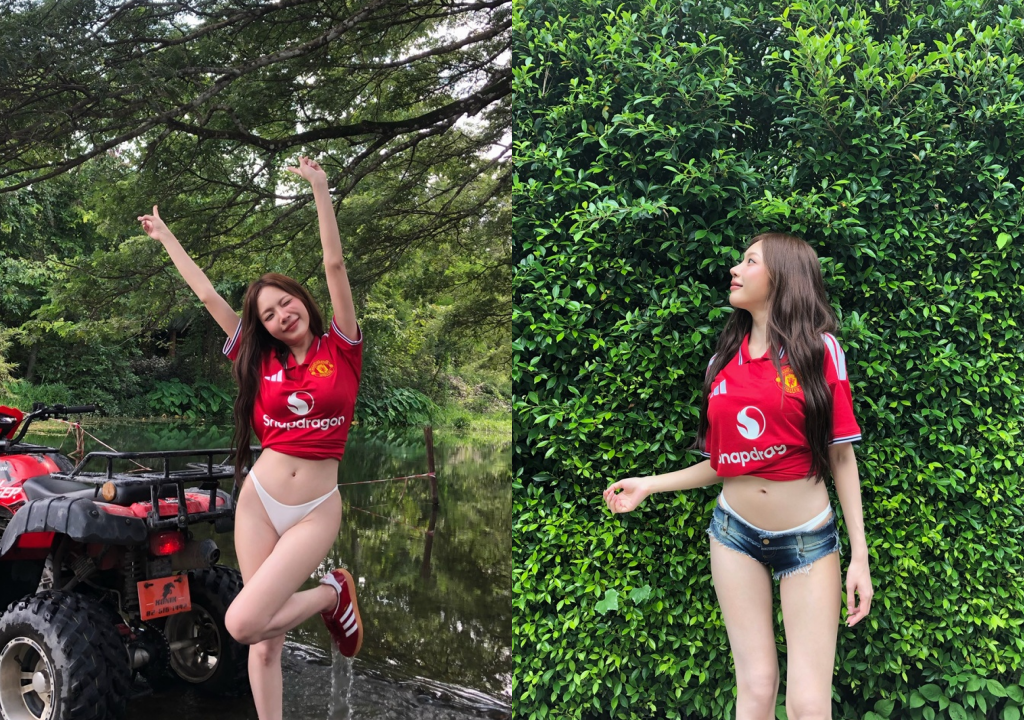 ซ้อก้าด ใส่เสื้อแมนยูขี่ ATV แต่ข้างล่างอย่างแซ่บ