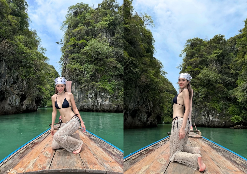 "เลดี้ปราง" เช็กอินทะเล จัดเต็มบิกินี่ซีทรู แต่ละช็อตสวยสว่างวาบไปทั้งเกาะ