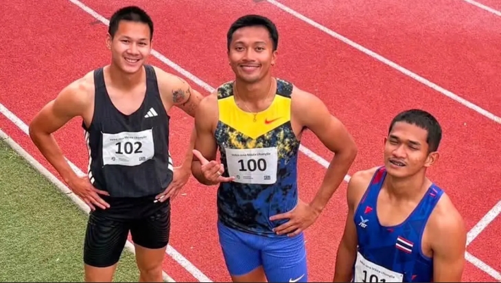 "Bu-Phuripol" maintained his momentum, clocking 9.99 seconds in the 100-meter dash at a closed-door meet in the Czech Republic.