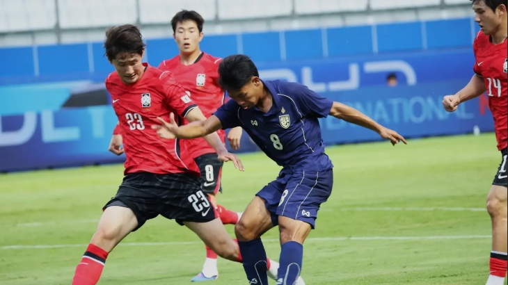 ทีมชาติไทย U23 นำ 2 ครั้งก่อนแพ้ เกาหลีใต้ เกมอุ่นเครื่องฟีฟ่าเดย์