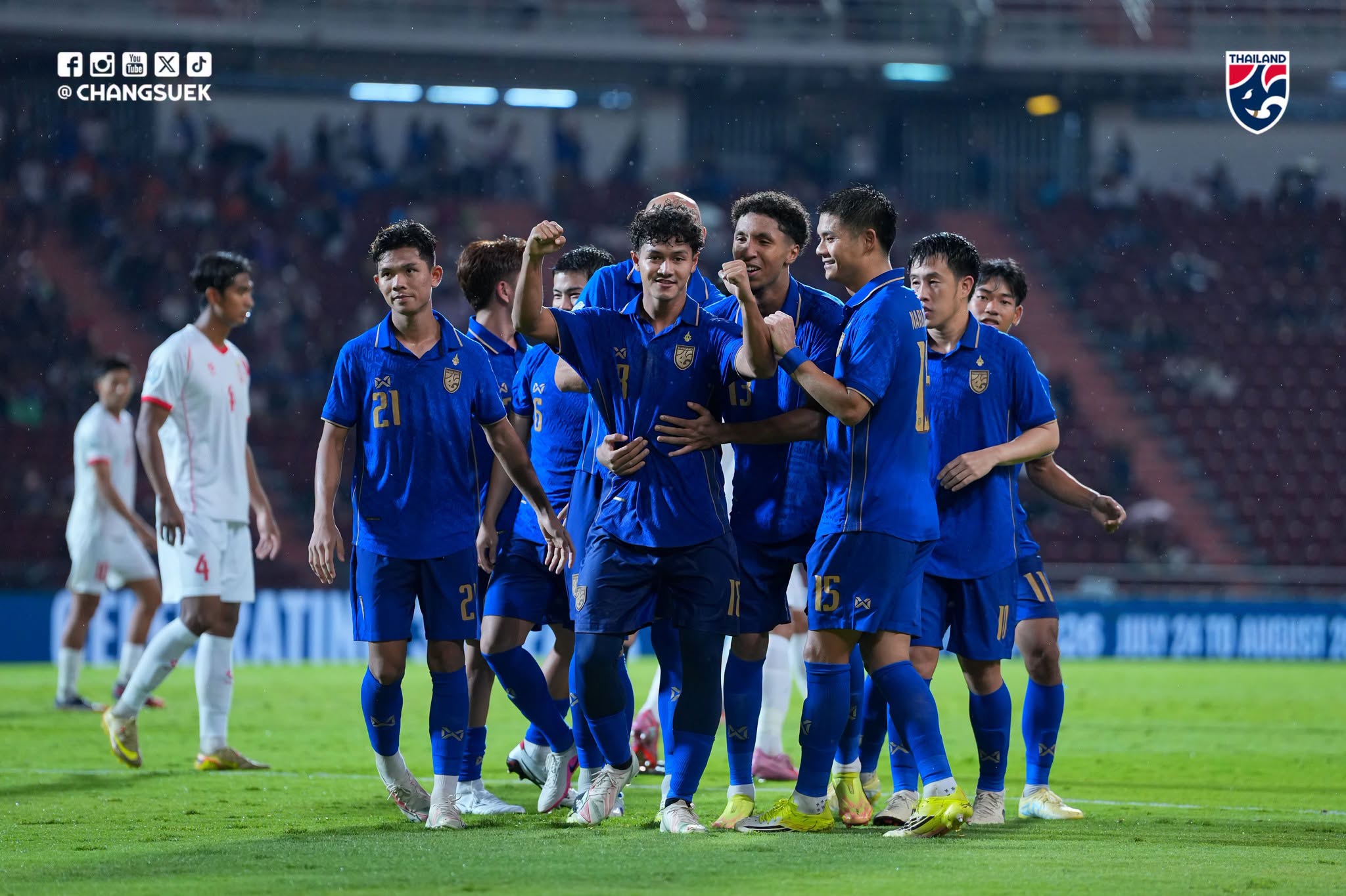 ทีมชาติไทย ดับ เมียนมา 2-0 เฮรวด 4 นัด ซิวแชมป์กลุ่ม บี ศึกชิงแชมป์อาเซียน
