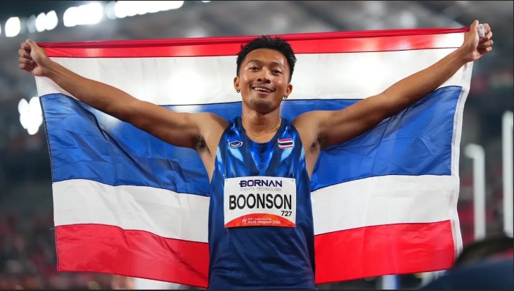 "บิว-ภูริพล" ผงาดคว้าเหรียญทอง วิ่ง 200 เมตรชาย "เอเชียนเกมส์ 2026"